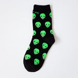 New Mid Crew Socks Lord Normal Alien Cat ET Pop-Up Spaced WE OUT HERE Skater come in peace Men Road Trip 34-43 - webtekdev