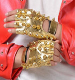 Children's punk rivet faux leather glove kids DS dancing Rock and roll jazz rivet glove R388 - webtekdev