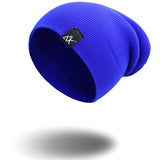 Cotton Blends Hip Hop Beanies For Girl Winter Cap Label Knitted Hat Female Unisex Solid Color Bonnet Casual Slouchy Skullies - webtekdev