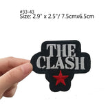 THE CLASH Star Logo Blondie Postage Stamp Dead Kennedys ANTI RACIST Anti Facist War Music Band Embroidered Iron On Patch - webtekdev
