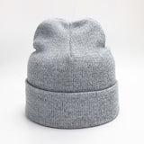 Plain Knitted Hat Winter Cap Women's Polyester Soft Unisex Bonnet Hat Female Casual Hip Hop Skullies Beanies Men Autumn Beanies - webtekdev