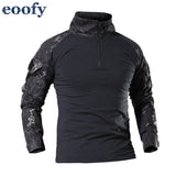 Male Military Uniform Tactical Long Sleeve T Shirt Men Camouflage Army Combat Shirt Airsoft Paintball Clothes Multicam Shirt Top - webtekdev