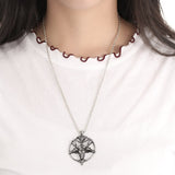 Fashion Retro Pentagram Pan God Skull Goat Head Pendant Chain Necklace Unisex Luck Alloy Retro Vintage Jewelry - webtekdev