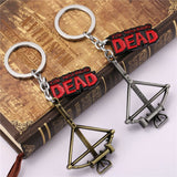 The Walking Dead Keychain Crossbow Bow and Arrow Key Chain Retro Key Ring Action Figure Cosplay Toys 3Colors - webtekdev