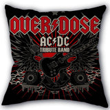 Custom ACDC Band Pillowcase Cotton Linen Fabric Home Textile Square Pillowcase 45X45cm Wedding Decorative No Fade - webtekdev