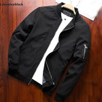 Men Bomber Jacket Thin Slim Long Sleeve baseball Jackets Windbreaker Zipper Windbreaker Jacket Male Outwear Brand Clothing 6580 - webtekdev