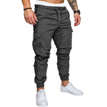 2019 Autumn Cargo Pants Men Casual Military Sweatpants Patchwork Drawstring Trousers Army Joggers Pants Mens Sport Trousers - webtekdev