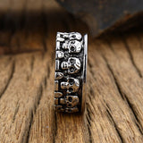 Vintage Stainless Steel Men Punk Style Skull Ring Male Gothic Skull 316L Steel Jewelry Men's Personalized Gifts Size 8-13 - webtekdev
