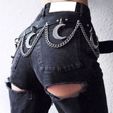 Rosetic Women Skirts Summer Black Punk Rock Gothic Sexy Chic  A Line High Waist Plain - webtekdev