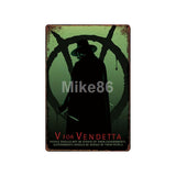 [ Mike86 ] V for vendetta Movie Metal Poster Vintage  Pub Store Retro Classic Painting art Poster Art 20*30 CM LT-1781 - webtekdev