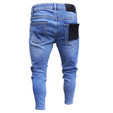 Men Clothes 2020 Hip Hop Sweatpants Skinny Motorcycle Denim Pants Zipper Designer Black Jeans Mens Casual Men Jeans Trousers - webtekdev