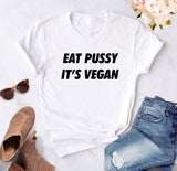 2019 Fashion Women T-shirt Summer Vegan Letter Printed Short Sleeve Black White Casual Tops Tees Vegetarianism Woman Clothes - webtekdev