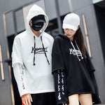 Hip Hop Men Hoodies Sweatshirt Autumn Cotton Black Male Streetwear Tops Soft White Loose Hooded Pullover Harajuku Tracksuit Coat - webtekdev