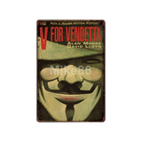 [ Mike86 ] V for vendetta Movie Metal Poster Vintage  Pub Store Retro Classic Painting art Poster Art 20*30 CM LT-1781 - webtekdev