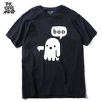 COOLMIND QI0228A casual short sleeve boo printed lovely men Tshirt summer style style  loose 100% cotton T-shirt men tees shirt - webtekdev