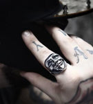 stainless steel ring new V for vendetta V mask man ring biker skull fashion jewelry - webtekdev