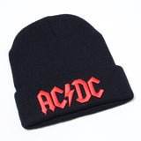 winter ACDC embroidery letter knitted cap men women winter hats acdc rock beanie hat outdoor warm knitting beanie caps ski cap - webtekdev