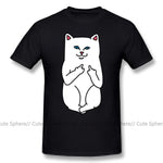 Lord Nermal T Shirt Nasty Cat T-Shirt Fashion Man Tee Shirt Funny Short-Sleeve Oversize 100 Cotton Printed Tshirt - webtekdev