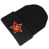 Women Streetwear Winter Beanie Hat Men Elastic Bonnet Communism Icon Printing Fashion Hat Spring Outdoor Sports Skull Cap - webtekdev