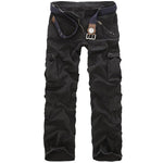 Men Cargo Pants High Quality Casual Loose Multi Pocket Camouflage Military Pants Men's street Joggers Plus Size 44 Long Trousers - webtekdev