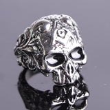 FDLK   European Masonic Skull Men Rings Vintage Gothic Punk Mystic Glory Male Finger Rings Anel Masculino Jewelry - webtekdev