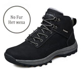 Winter Men Snow Boots Warm Man Warm Boots Designer Luxury Male Combat Shoes Driving Military Ankle Boots Tactical Punk Shoes - webtekdev