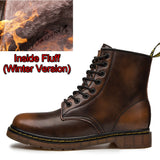 EMOSEWA Hot Brand Men's Boots Genuine Leather Winter Autumn Shoes Motorcycle Mens Ankle Boot Couple Oxfords Shoes Big Size 35-48 - webtekdev