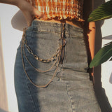 Punk Hip-hop Trendy Single/Three Layer Key Chain Waist - webtekdev