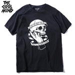 COOLMIND 100% cotton summer loose skull men t shirt short sleeve men tshirt o-neck knitted mens t-shirt male tee shirts - webtekdev