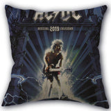 Custom ACDC Band Pillowcase Cotton Linen Fabric Home Textile Square Pillowcase 45X45cm Wedding Decorative No Fade - webtekdev