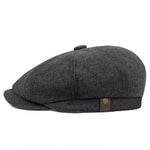 2019 new Woollen Tweed Newsboy Cap Men Women Herringbone Mens Hat Wool Blend Apple Caps Eight Panel Cabbie Hats - webtekdev