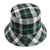 FOXMOTHER New Black White Plaid Check Bucket Hats Fishing Caps Women Mens - webtekdev
