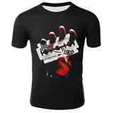 Fashion Slayer T Shirt Men Rock Style T Shirts Summer Black Tshirts Short Sleeve Cool Animal Printed Tops Hip Hop Men Streetwear - webtekdev
