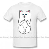 Lord Nermal T Shirt Nasty Cat T-Shirt Fashion Man Tee Shirt Funny Short-Sleeve Oversize 100 Cotton Printed Tshirt - webtekdev