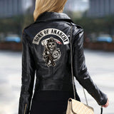 Sons of Anarchy Women Steampunk Jacket Mayans MC Coat TV SOA Cosplay Costume Female Biker Zipper Jacket Faux Leather Rock Punk - webtekdev