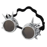 Fashion Men Women Welding Goggles Gothic Steampunk Cosplay Antique Spikes Vintage Glasses Eyewear Goggles Punk Rivet - webtekdev