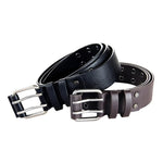 Leather Belt Double Pin Buckle - webtekdev