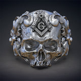 FDLK   European Masonic Skull Men Rings Vintage Gothic Punk Mystic Glory Male Finger Rings Anel Masculino Jewelry - webtekdev