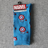 Marvel Comics Hero General Mens Socks cartoon Iron Man Captain America Knee-High Warm Stitching pattern Antiskid Casual Sock - webtekdev