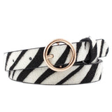 2019 New Fashion Leopard Belt Women Snake Zebra Leopard Print Waist Belt PU Leather Gold Ring Buckle Belts For Ladies Female - webtekdev