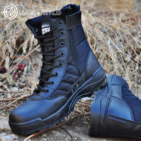 2020 Men Boots Desert Military Tactical Boots Outdoor Waterproof Hiking Shoes Men Sneakers Non-slip Sports Combat Boots - webtekdev