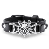 2018 Skeleton Skull Star Eye Punk Gothic Rock Leather Belt Buckle  Bracelets For Women Men Bracelets & Bangles S302 - webtekdev