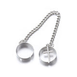 Reto Punk Cool Hip Pop Multi-layer Adjustable Chain Four Fingers Open Silver Alloy Women Rotate Rings for Women Party Gift Jewel - webtekdev