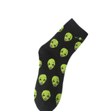 Dropshipping 2020 Crew Socks Fashion Colorful Art Alien Cat ET Pop Up Spaced WE OUT HERE Skater come in peace Men Road Trip Off - webtekdev