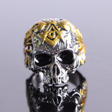 FDLK   European Masonic Skull Men Rings Vintage Gothic Punk Mystic Glory Male Finger Rings Anel Masculino Jewelry - webtekdev