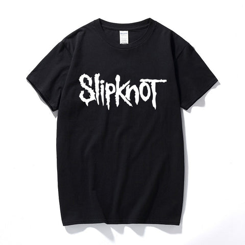 2020 Summer Style Fashion Men T Shirt Black T-Shirt Tshirt Men's Shirt Cotton Rock Band Slipknot Print Hip Hop Tee - webtekdev