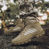 Merkmak High Quality Men's Winter Leather Shoes Men Waterproof Snow Boots Military Combat Boots Men Sneakers Tactical Boots - webtekdev