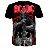 New Fashion Men's ACDC Rock Band T Shirt Men ac dc Men's 3D T-shirt Summer 3D Print Ac/dc T-shirts Tshirt for Men Women - webtekdev