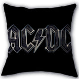 Custom ACDC Band Pillowcase Cotton Linen Fabric Home Textile Square Pillowcase 45X45cm Wedding Decorative No Fade - webtekdev