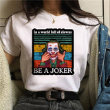 Joker 2019 Joaquin Phoenix Funny T-shirt Men/women/kid Summer New White Casual Homme TShirt Unisex Streetwear T Shirt - webtekdev